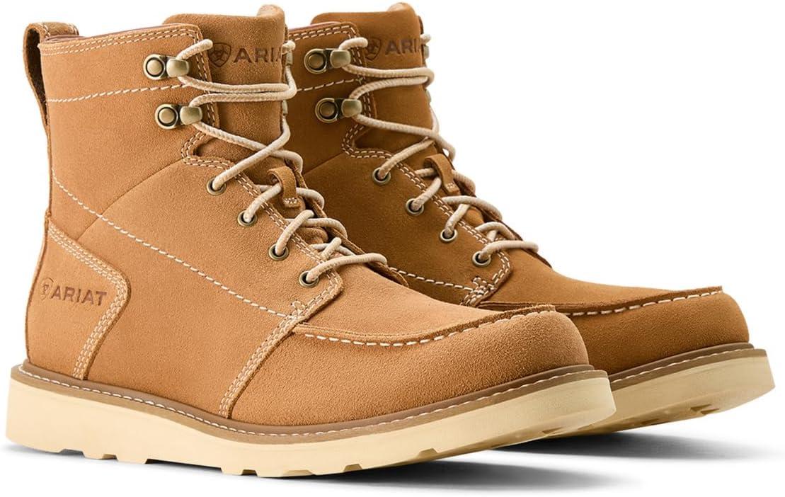 imageARIAT Mens Recon Lace BootNatural Suede