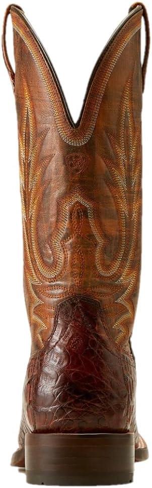 imageARIAT UnisexAdult Gunslinger Western BootDark Amber Caiman Belly