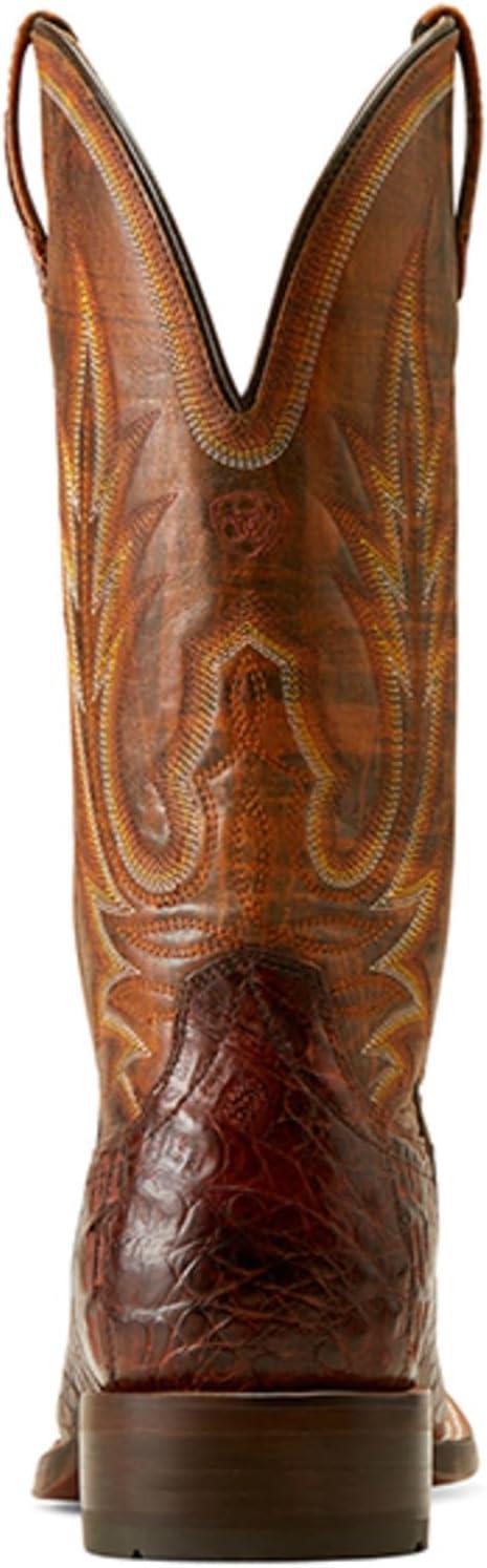 imageARIAT UnisexAdult Gunslinger Western BootDark Amber Caiman Belly