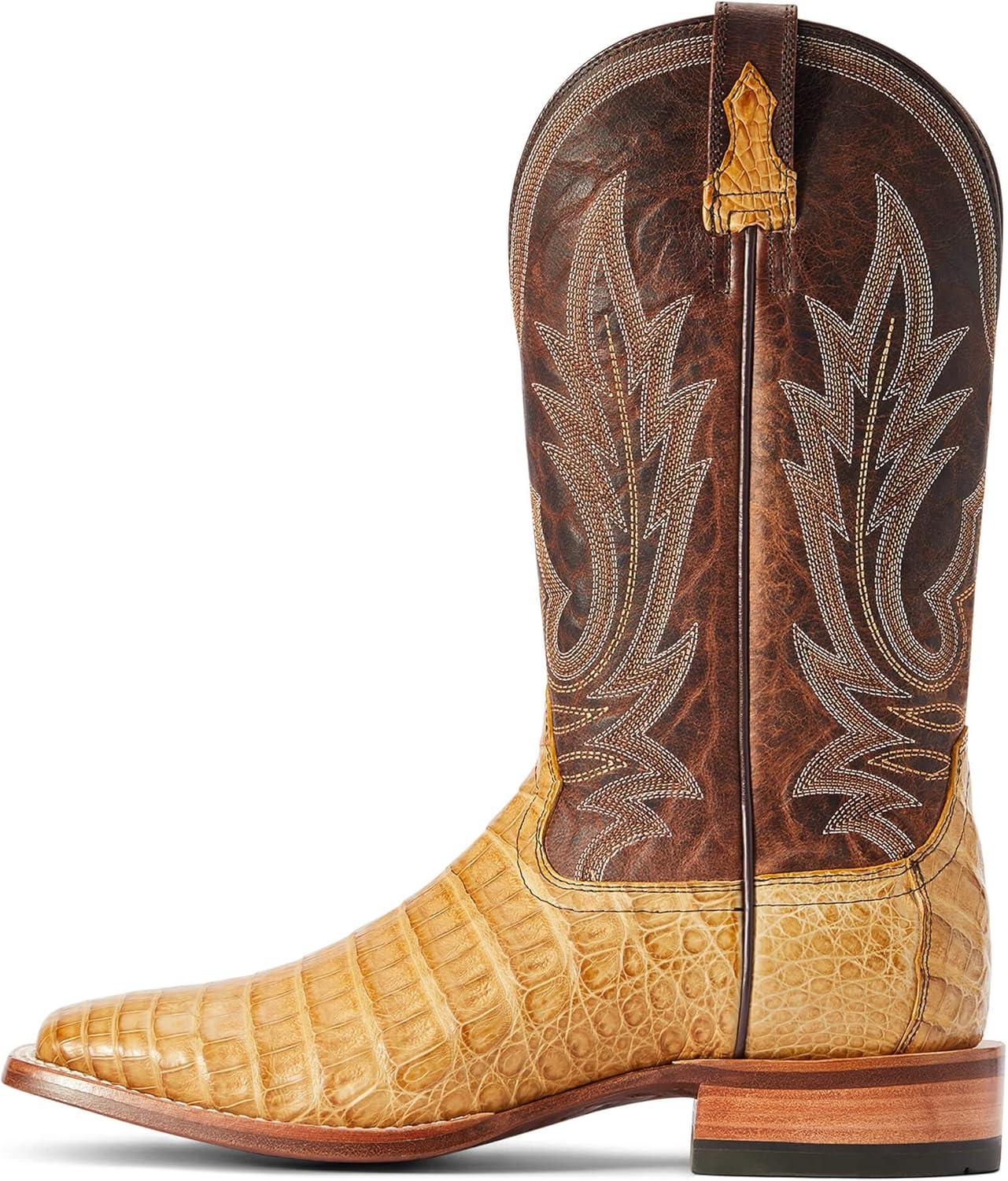 imageARIAT UnisexAdult Gunslinger Western BootHoneycomb Caiman Belly