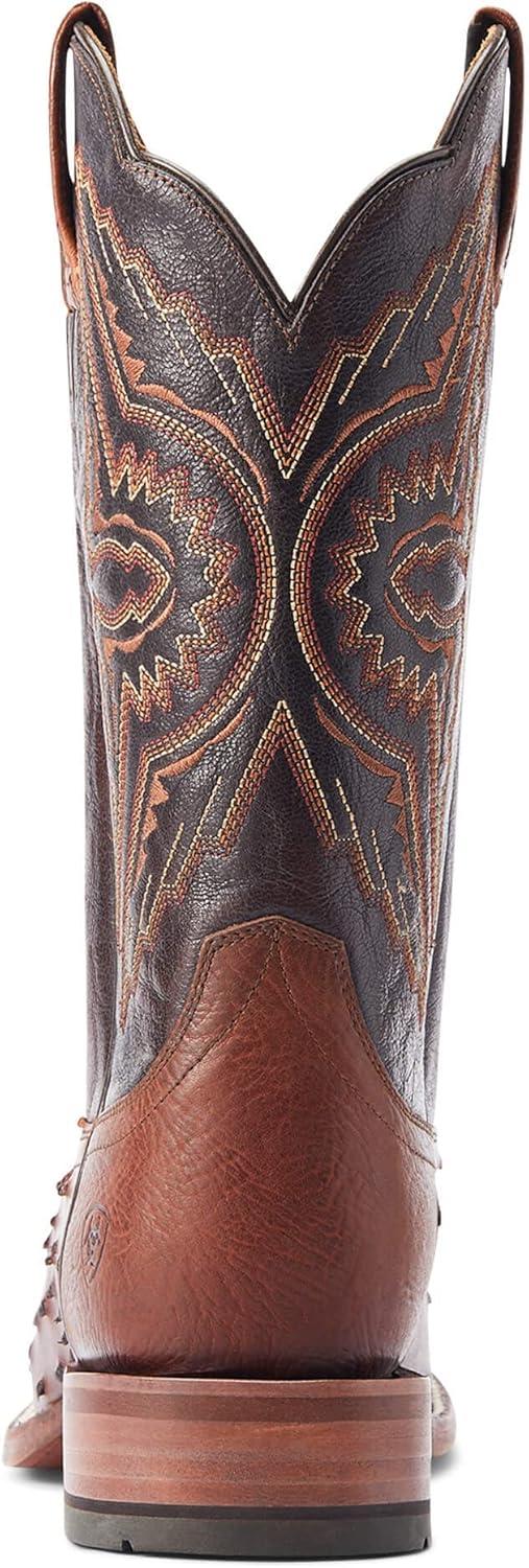 imageARIAT mens Broncy Western BootCinnamon Full Quill Ostrich