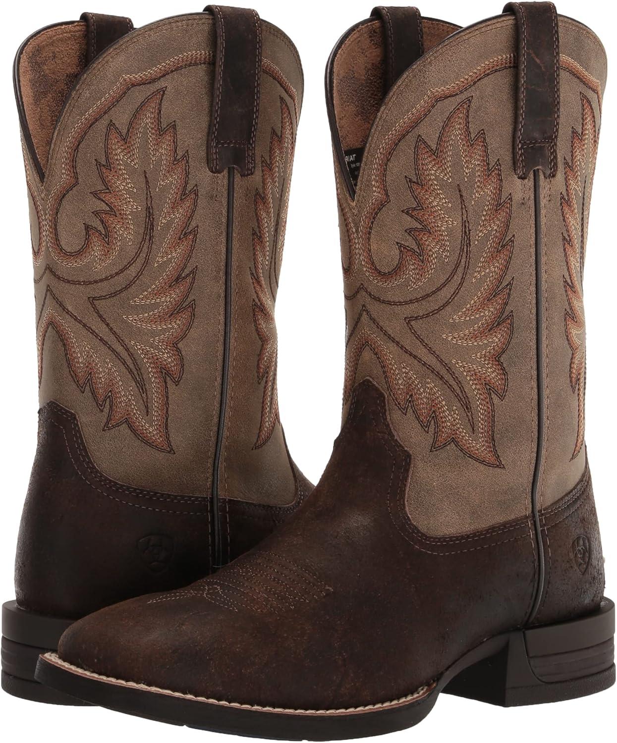 imageARIAT mens Wilder Western BootAntique Grey