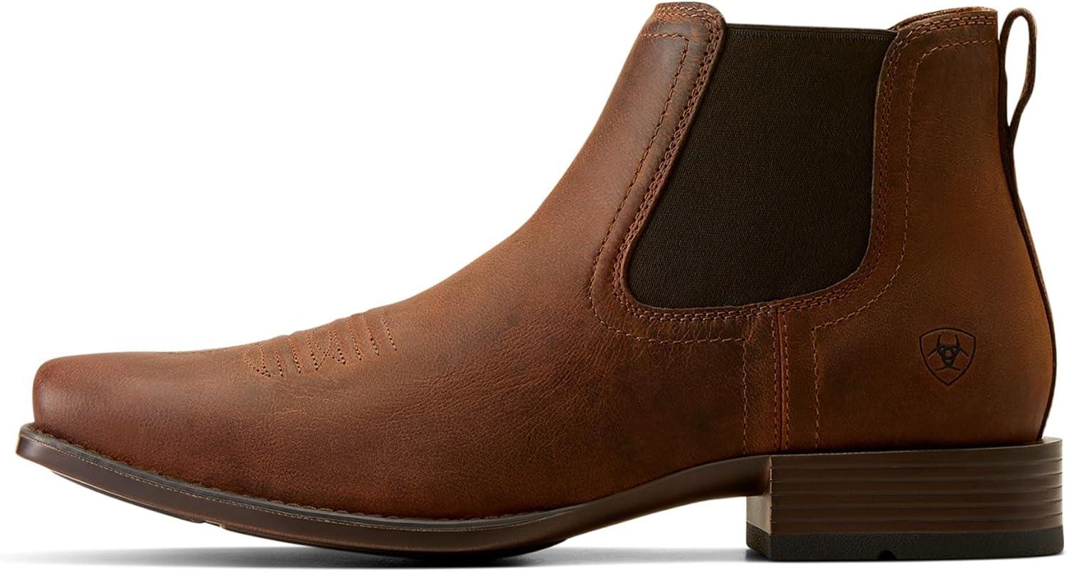imageAriat Mens Booker Ultra Square Toe Western BootRough Tan