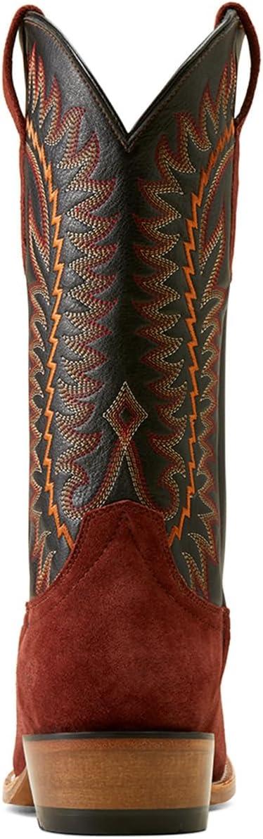 imageAriat Mens Futurity Time Cowboy BootBlackMahogany Roughout