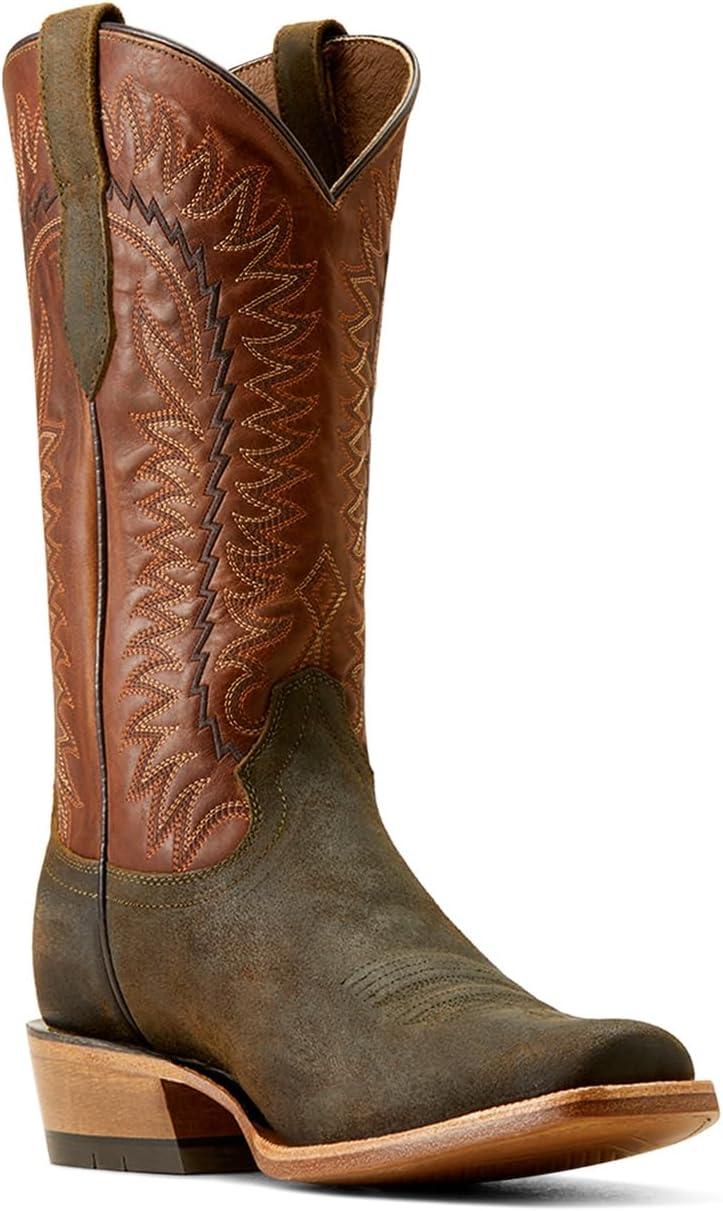 imageAriat Mens Futurity Time Cowboy BootBlackSmokey Roughout