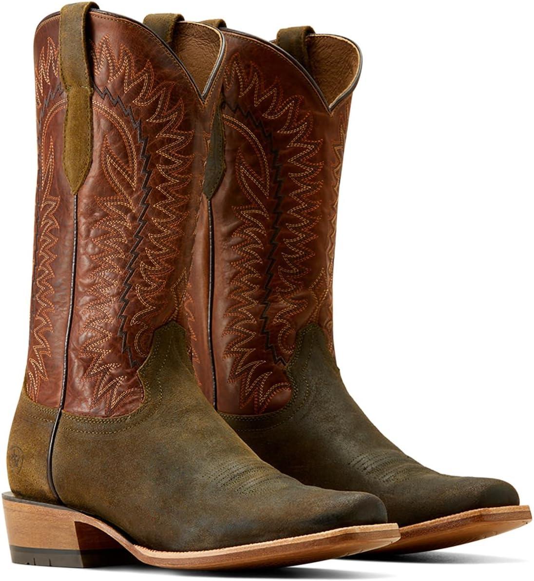 imageAriat Mens Futurity Time Cowboy BootBlackSmokey Roughout