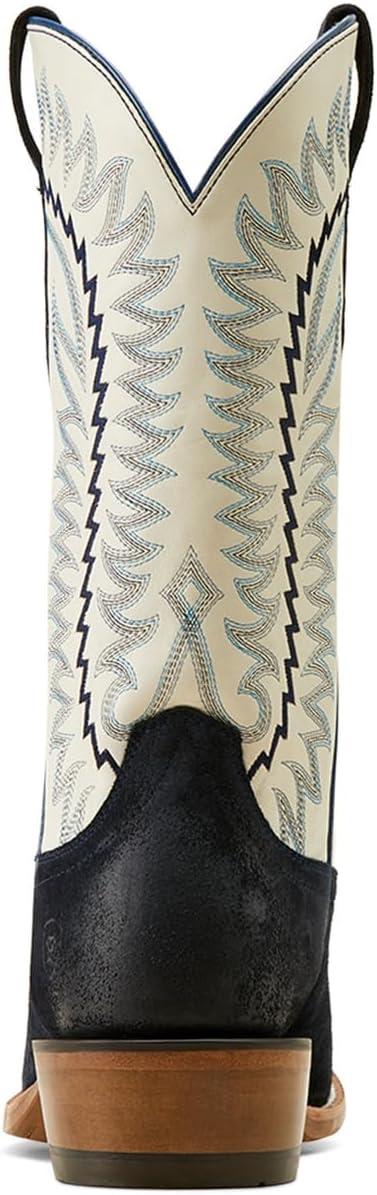 imageAriat Mens Futurity Time Cowboy BootBlancoPolo Blue Roughout