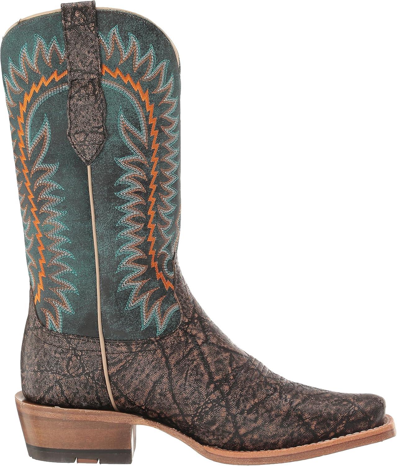 imageAriat Mens Futurity Time Cowboy BootDistressed CharcoalBlue Glory