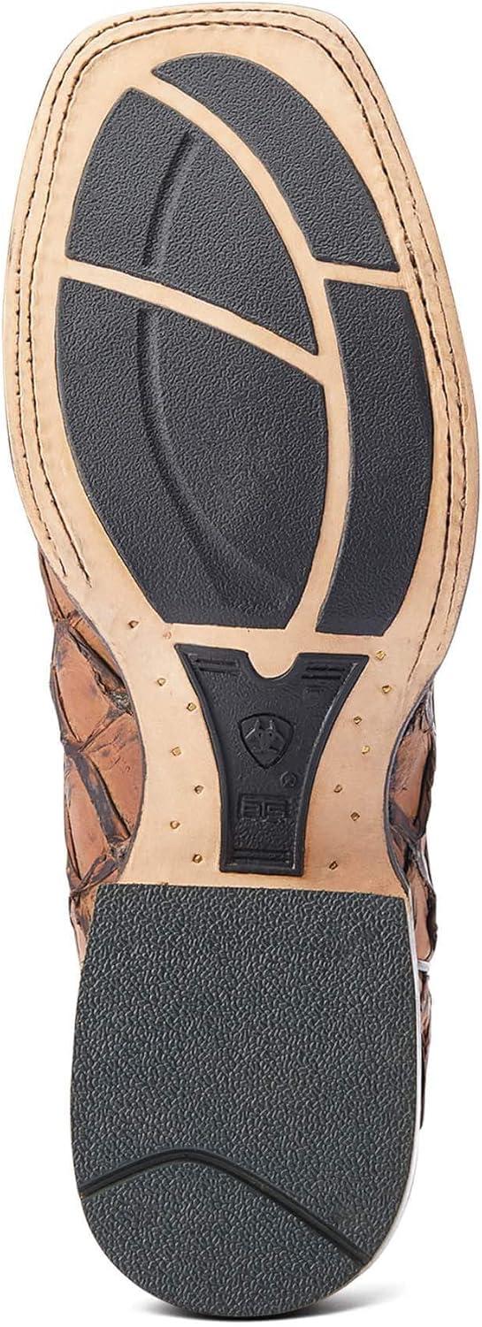imageAriat Mens Hybrid Roughstock Square Toe Western BootAged Tan Piraruci