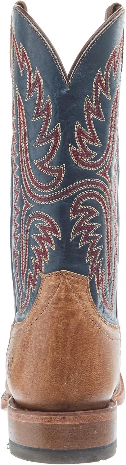 imageAriat Mens Hybrid Roughstock Square Toe Western BootBoneHonorable Blue