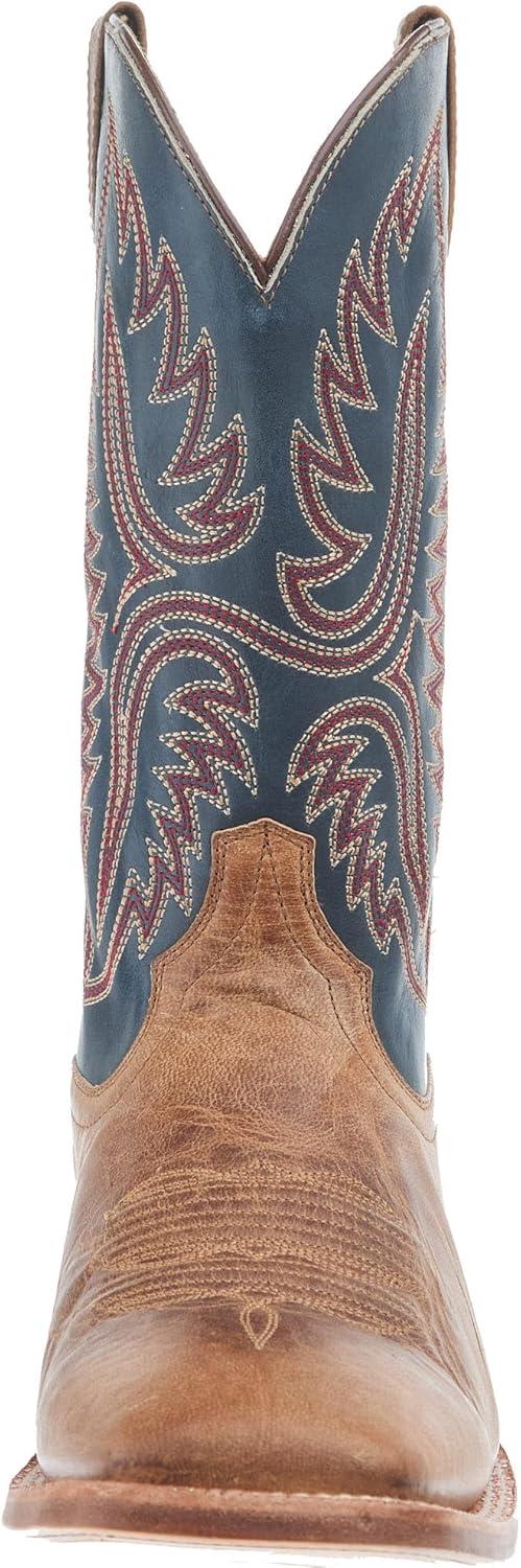 imageAriat Mens Hybrid Roughstock Square Toe Western BootBoneHonorable Blue