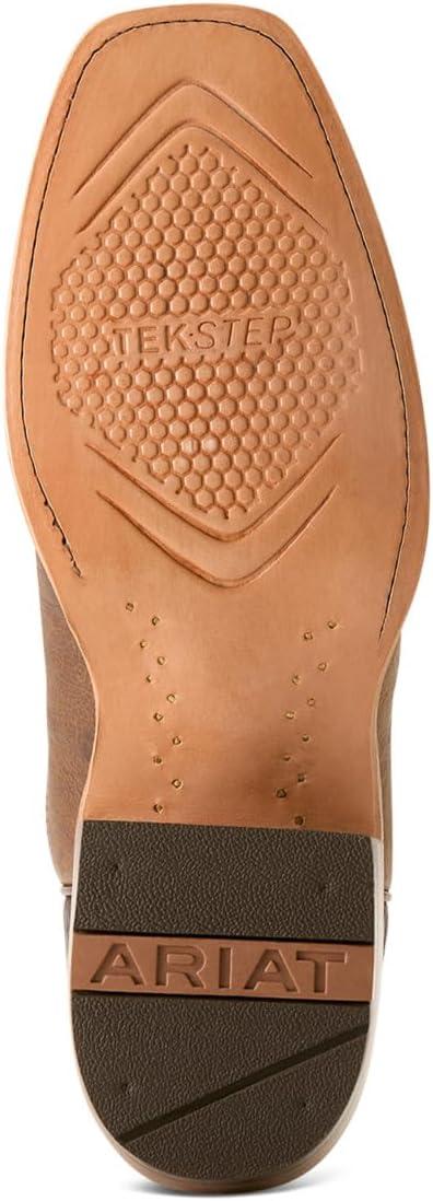 imageAriat Mens Hybrid Roughstock Square Toe Western BootDijon RoughoutRoyal Purple
