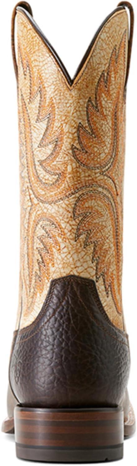 imageAriat Mens Hybrid Roughstock Square Toe Western BootMapleWarm Stone