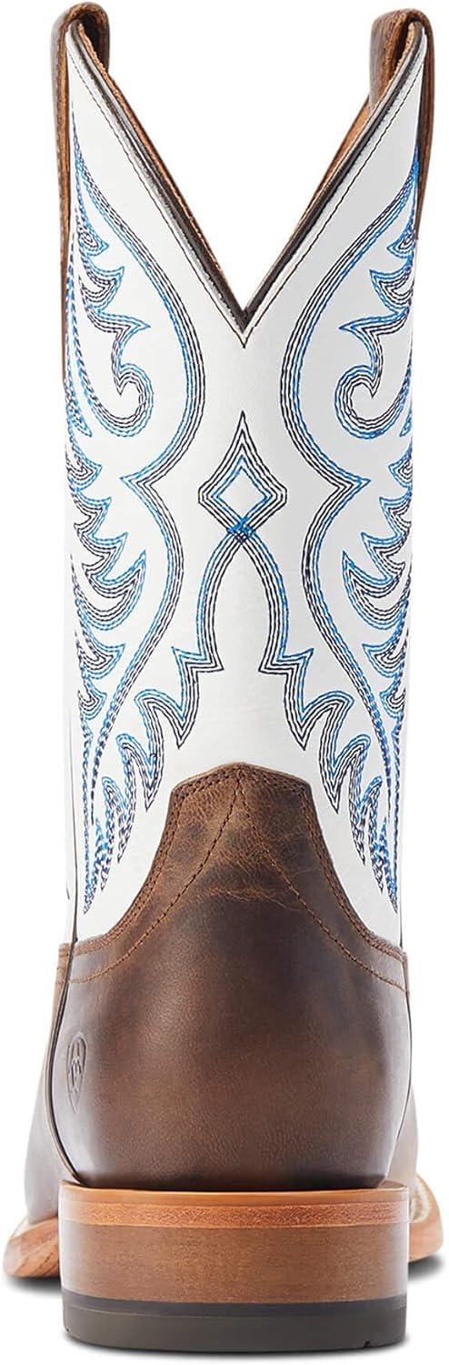 imageAriat Mens Hybrid Roughstock Square Toe Western BootPecan BrownCoastal Cream