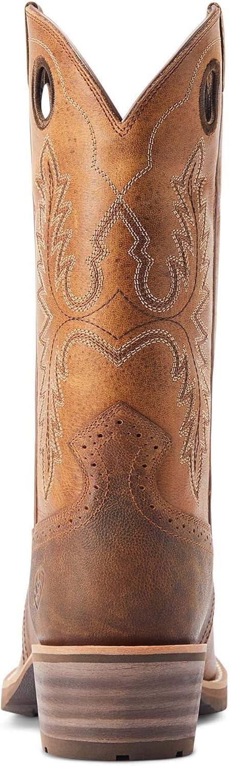 imageAriat Mens Hybrid Roughstock Square Toe Western BootSorrel Crunch