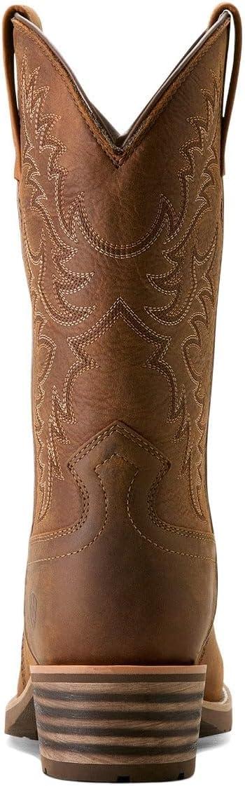 imageAriat Mens Hybrid Roughstock Square Toe Western BootStatus Brown
