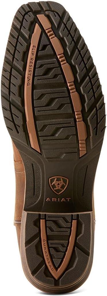 imageAriat Mens Hybrid Roughstock Square Toe Western BootStatus Brown