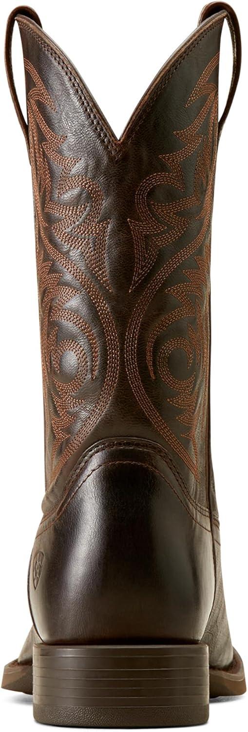 imageAriat Mens Sport Herdsman Western BootBurnished Chocolate