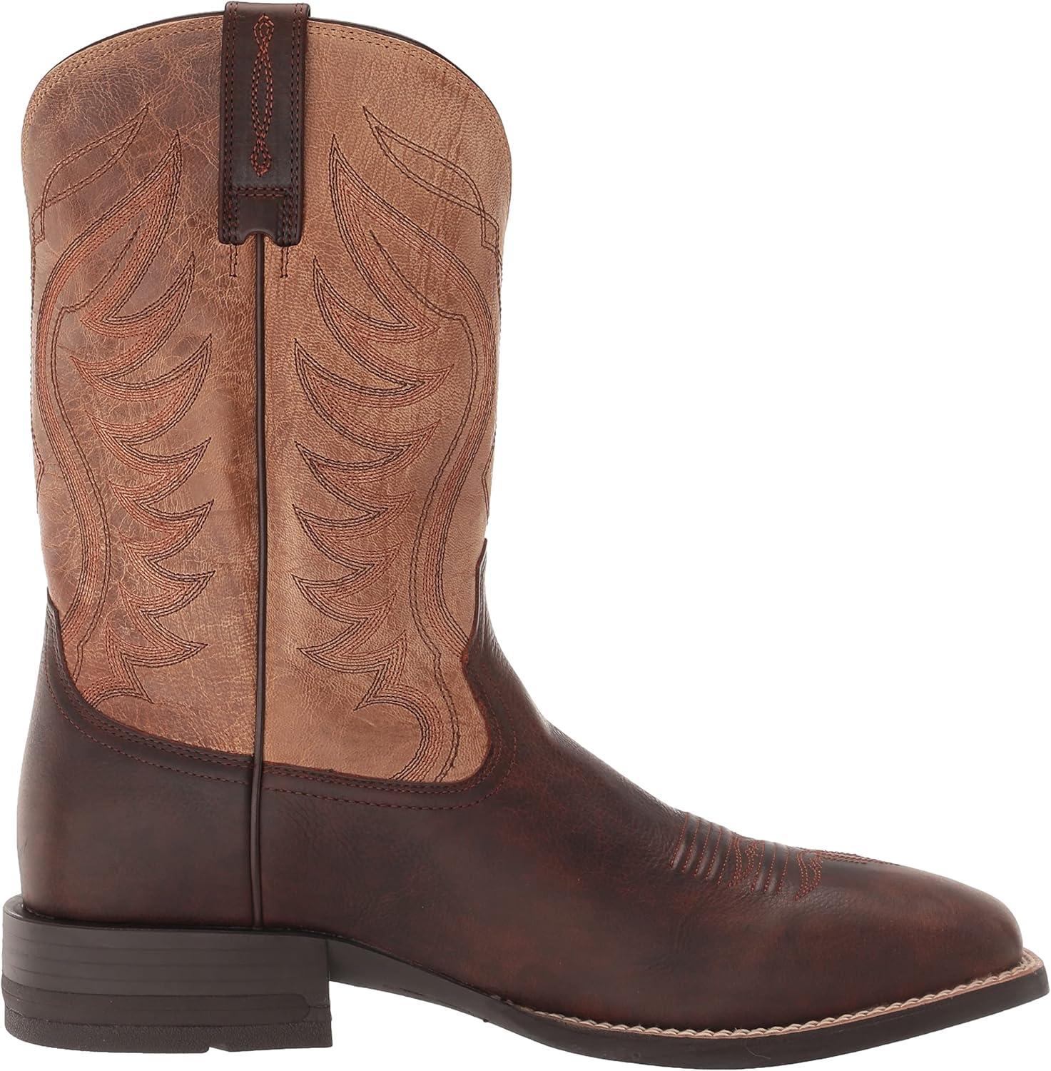 imageAriat mens Amos Western BootWestern BootBarley BrownTracker Tan
