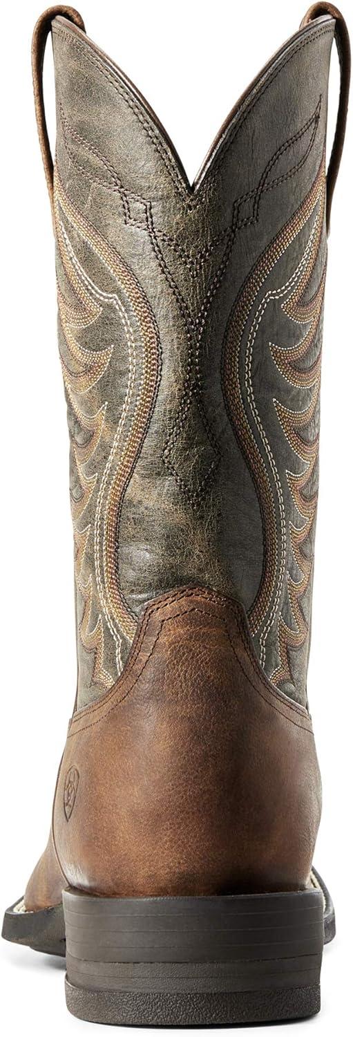 imageAriat mens Amos Western BootWestern BootSorrel CrunchArmy Green