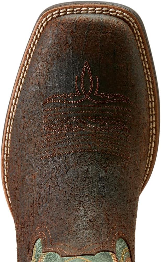 imageAriat mens Amos Western BootWestern BootSurf GreenRockweed Brown