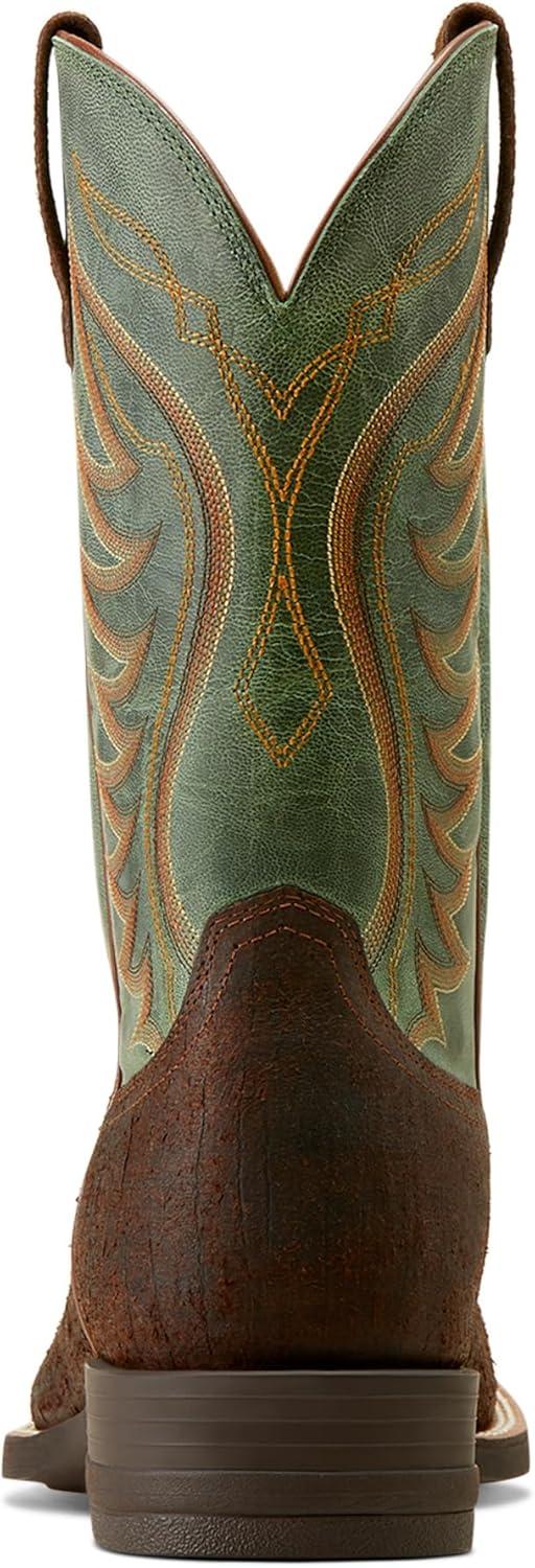 imageAriat mens Amos Western BootWestern BootSurf GreenRockweed Brown