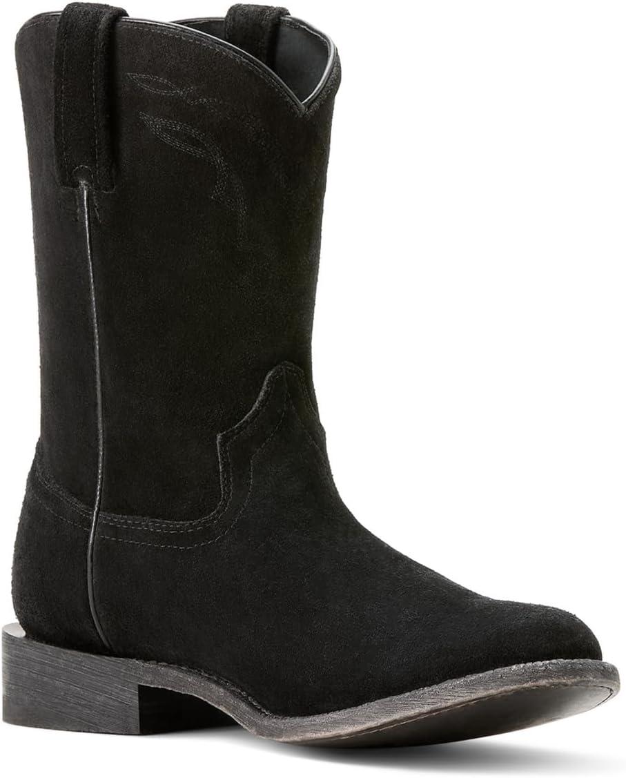 imageAriat mens Downtown Western BootStonewashed Black Suede