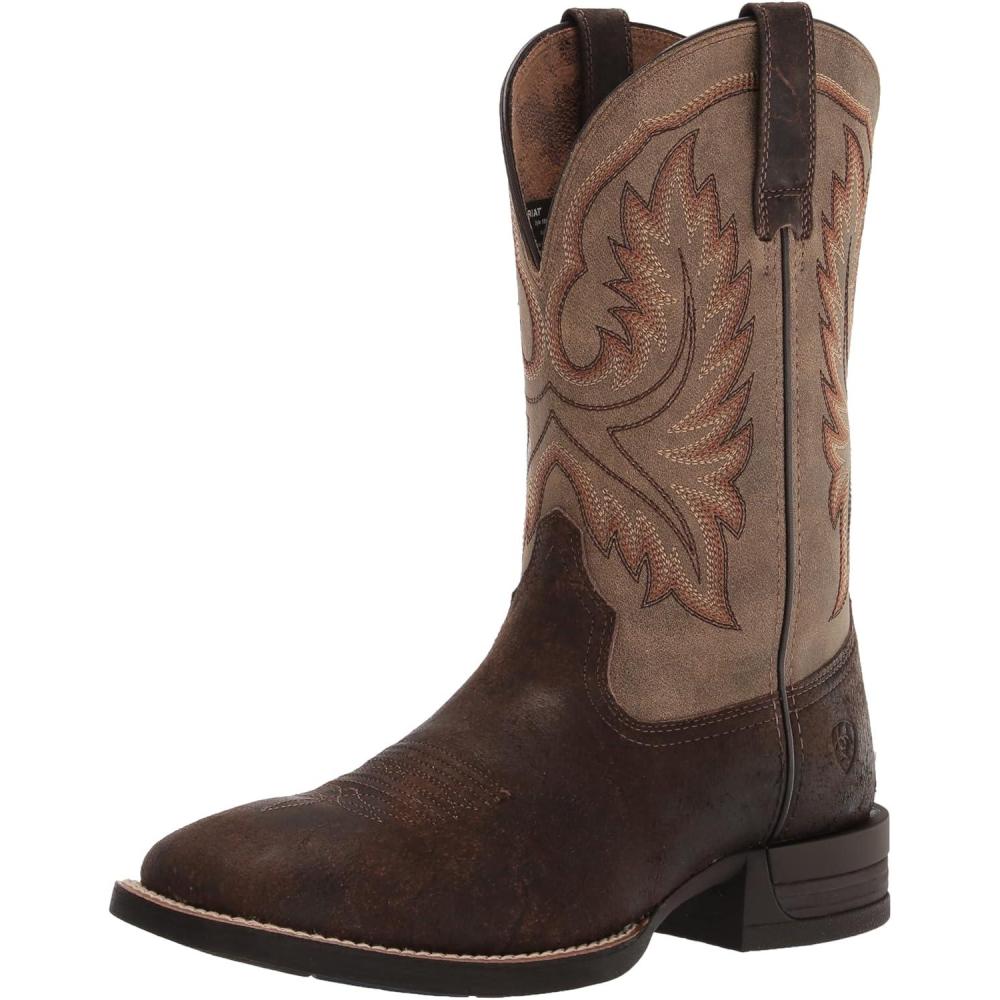 imageARIAT mens Wilder Western BootAntique Grey