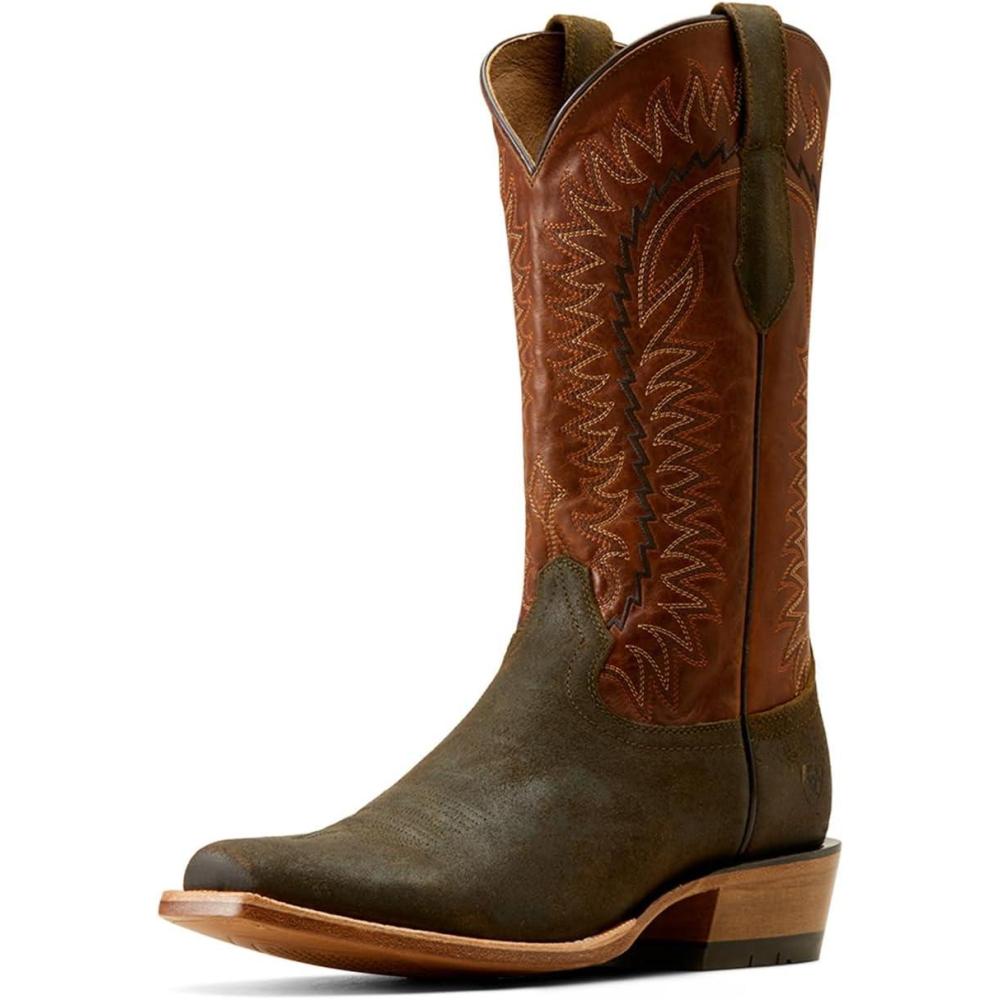 imageAriat Mens Futurity Time Cowboy BootBlackSmokey Roughout