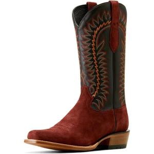 Ariat Men’s Futurity Time Cowboy Boot(Black/Mahogany Roughout)