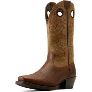 Ariat Men’s Sport Square Toe Western Cowboy Boot(Brown Bomber/Brown Oiled Rowdy)