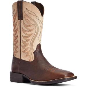 Ariat mens Amos Western BootWestern Boot(Barley Brown)