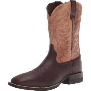 Ariat mens Amos Western BootWestern Boot(Barley Brown/Tracker Tan)