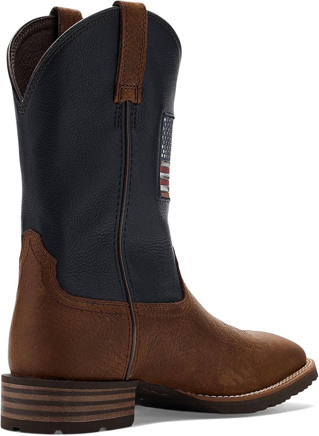 imageARIAT Mens Hybrid Rancher Patriot Wide Square Toe Cowboy Boot