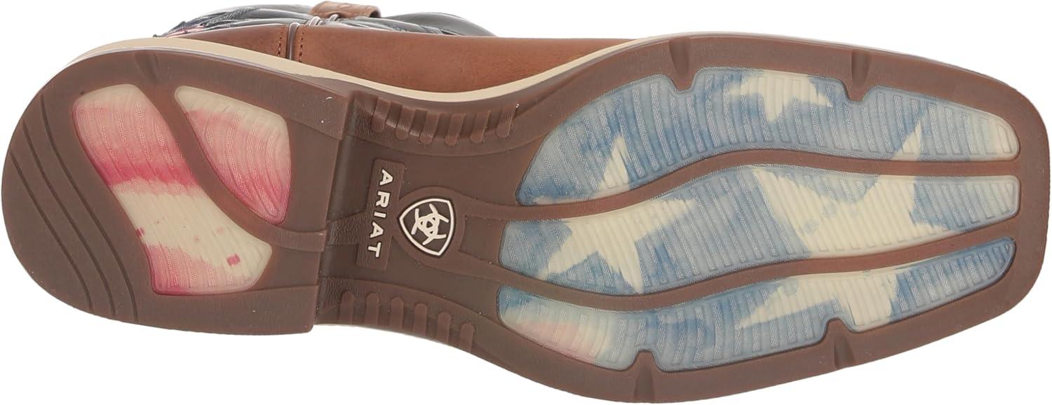 imageARIAT Mens Ridgeback VentTEK Western Boot Georgia ClayBlue Bay 115 Medium