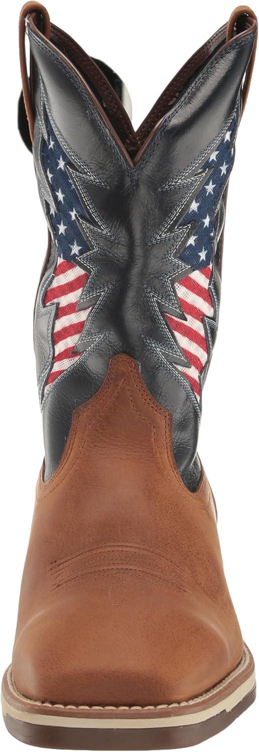 imageARIAT Mens Ridgeback VentTEK Western Boot Georgia ClayBlue Bay 115 Medium