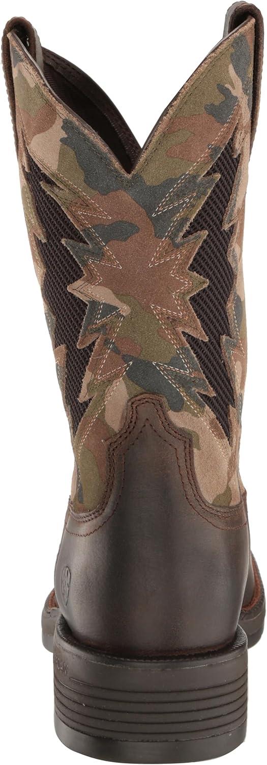 imageARIAT Mens Ridgeback VentTEK Western Boot Rich BrownCasually Camo 8 Medium
