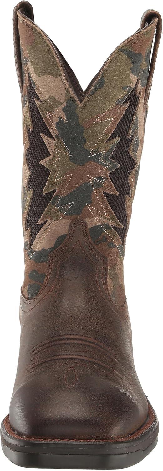 imageARIAT Mens Ridgeback VentTEK Western Boot Rich BrownCasually Camo 8 Medium