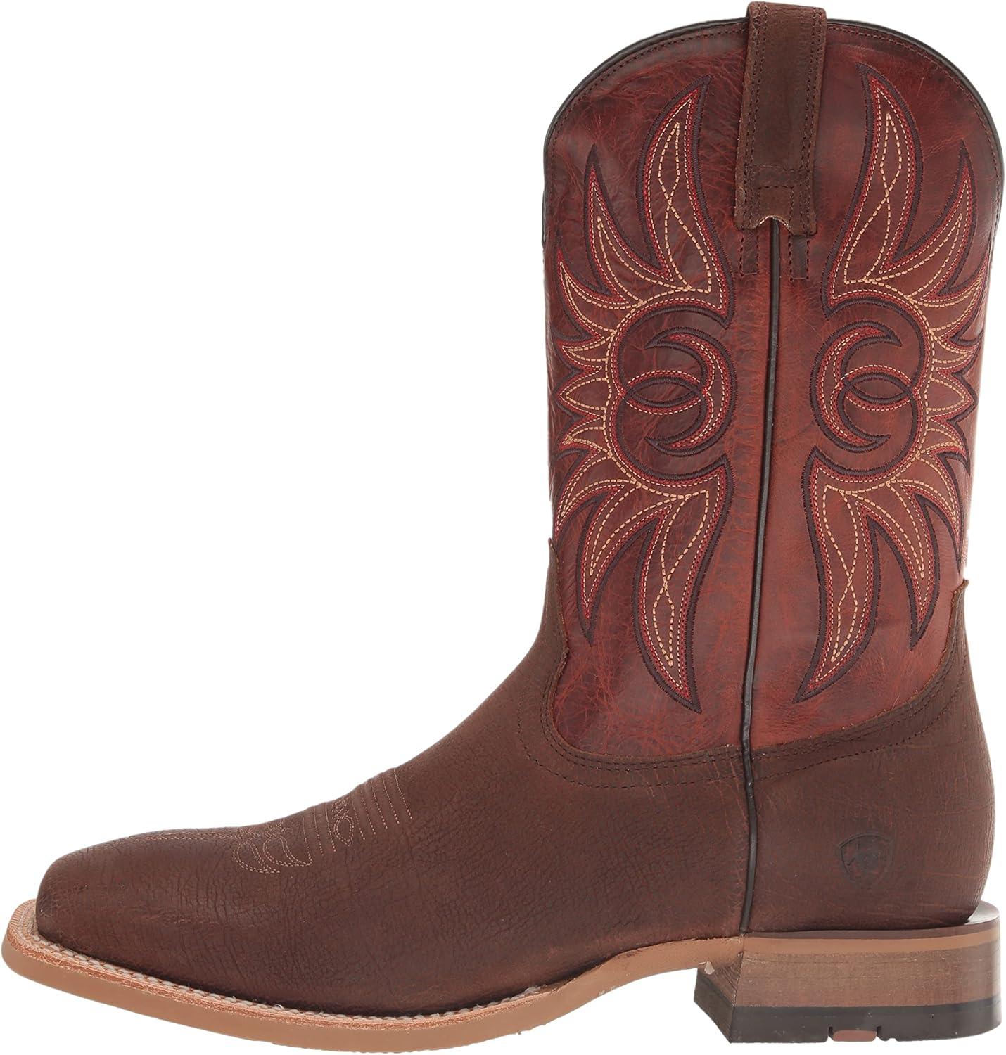 imageARIAT mens Arena Winner Western BootFiddle Brown