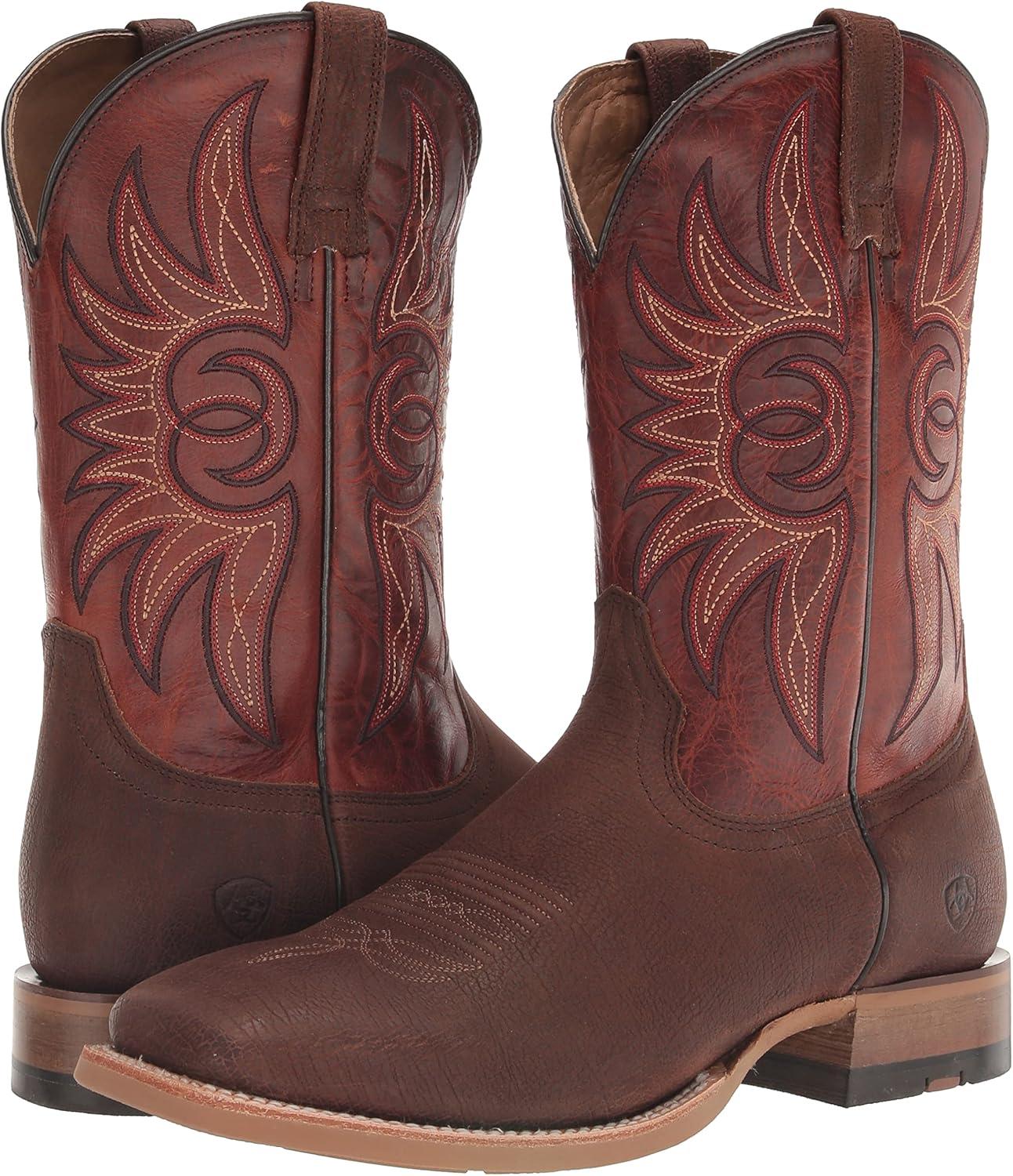 imageARIAT mens Arena Winner Western BootFiddle Brown