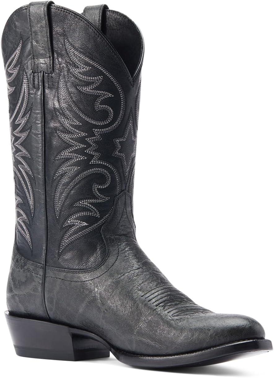 imageARIAT mens Bankroll Western BootWestern BootBlack Hippo PrintBayou Black