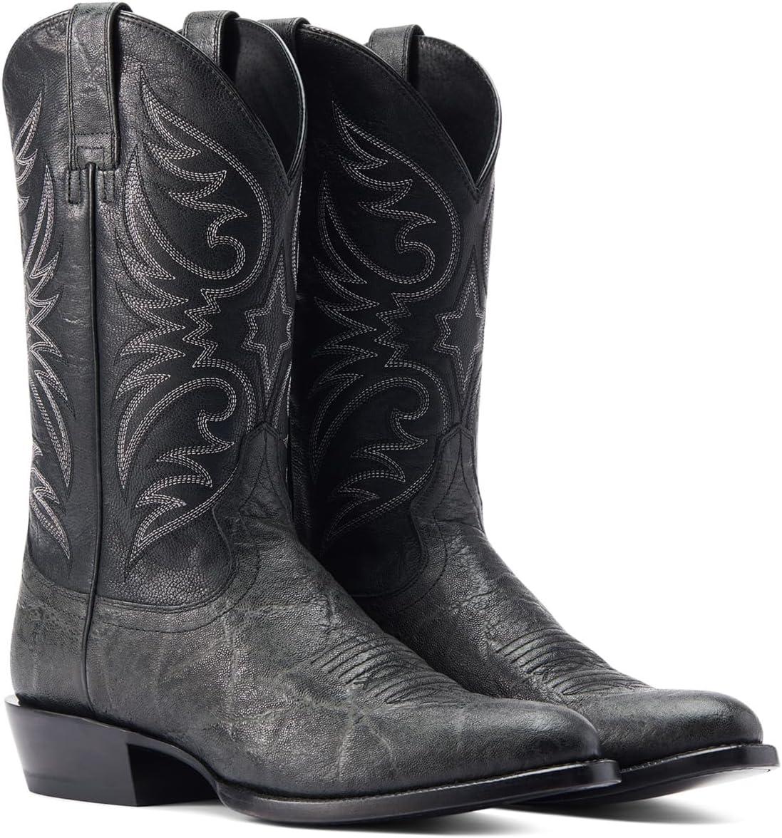 imageARIAT mens Bankroll Western BootWestern BootBlack Hippo PrintBayou Black