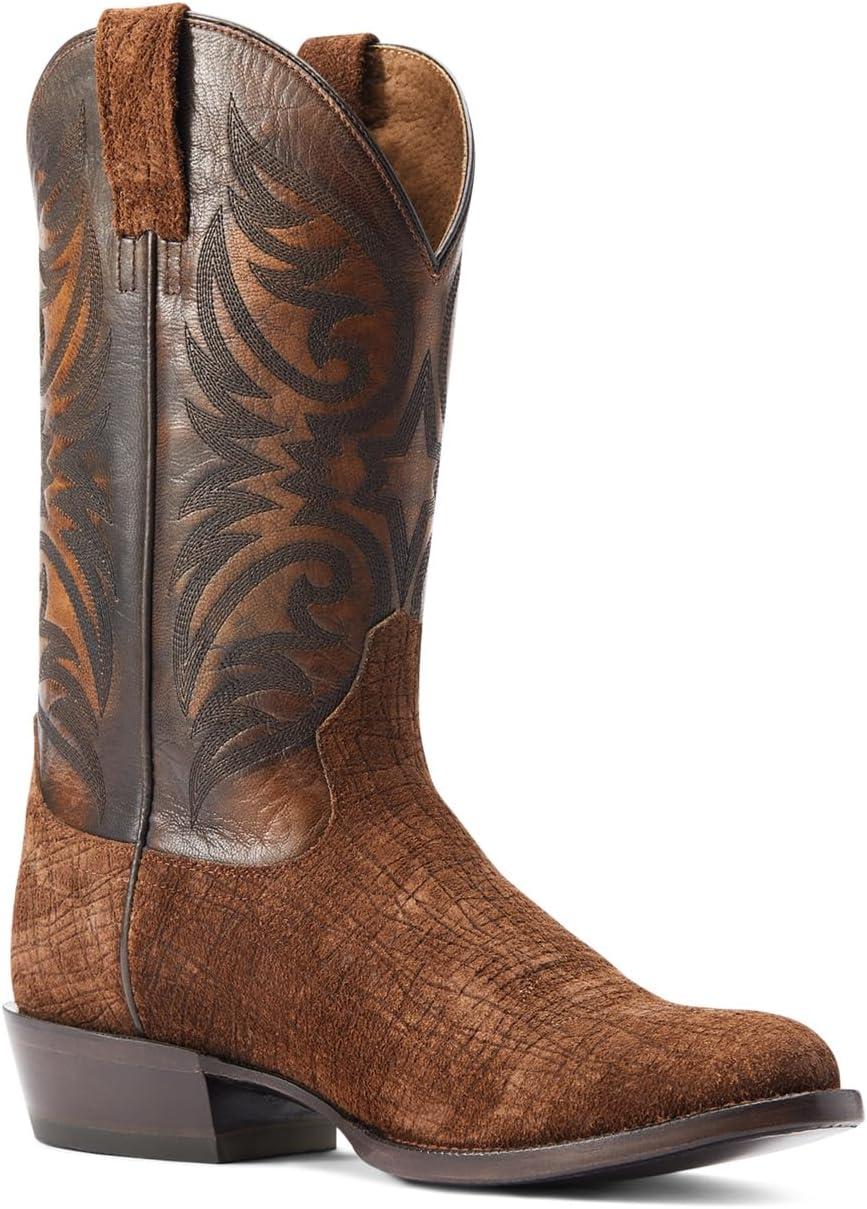 imageARIAT mens Bankroll Western BootWestern BootHippo Tan SuedeBrooklyn Brown
