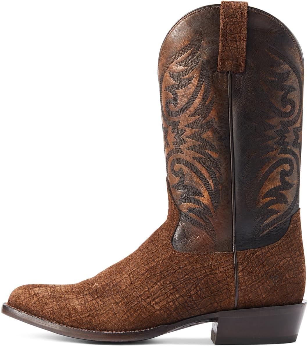 imageARIAT mens Bankroll Western BootWestern BootHippo Tan SuedeBrooklyn Brown
