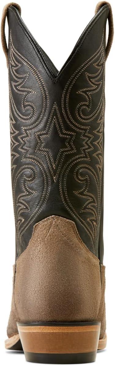 imageARIAT mens Bankroll Western BootWestern BootRaven BlackSmokey Roughout