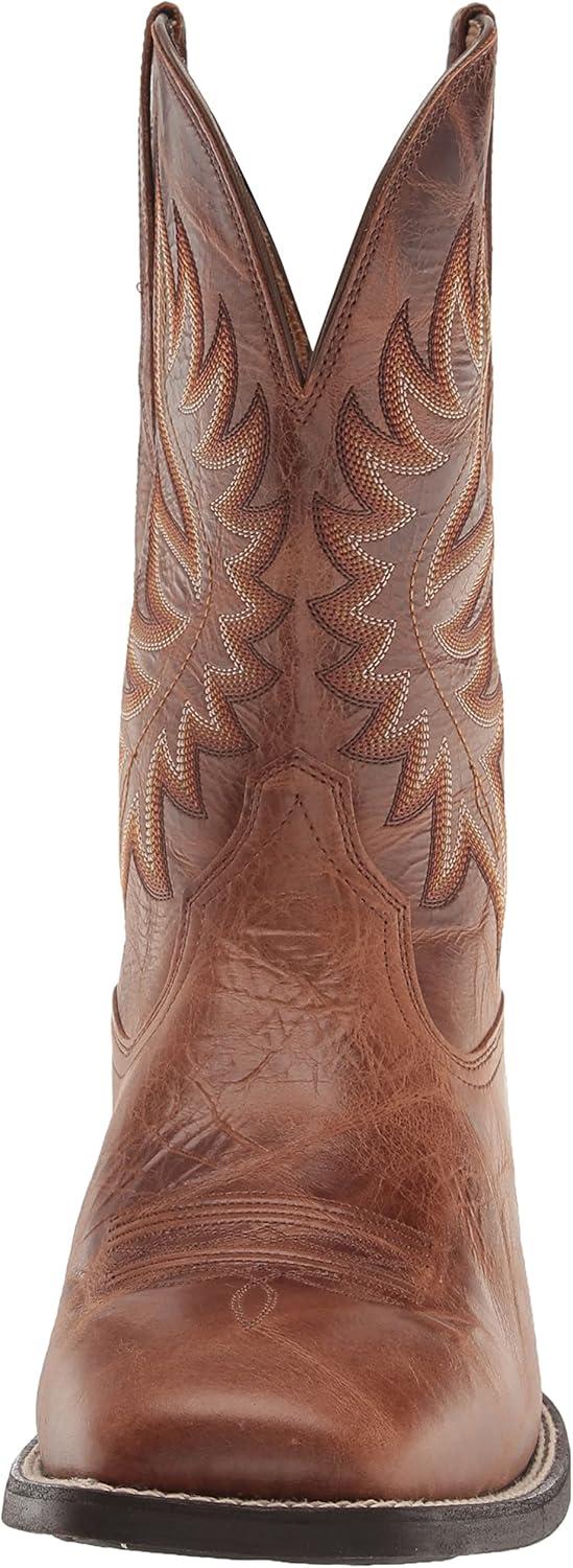 imageARIAT mens Brander Western BootDark Tan