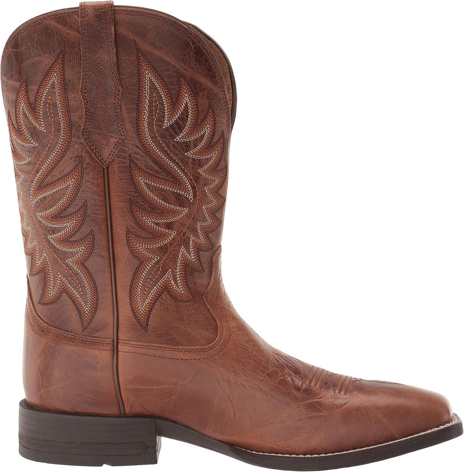 imageARIAT mens Brander Western BootDark Tan