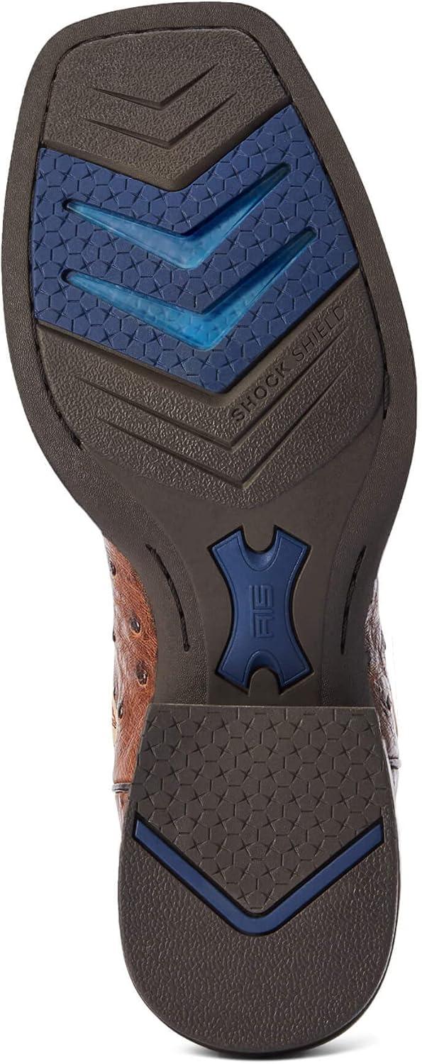 imageARIAT mens Dagger Western BootWestern BootDark Tabac Full Quill Ostrich