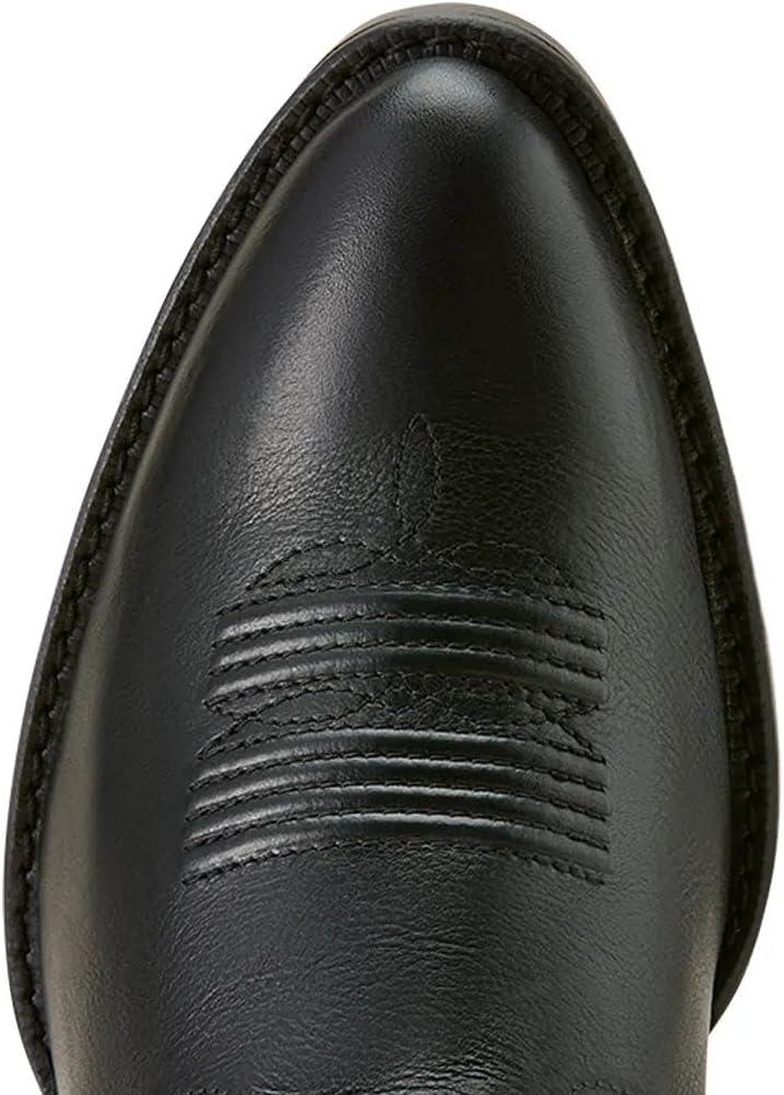 imageARIAT mens Easton R Toe Western BootEclipse Black