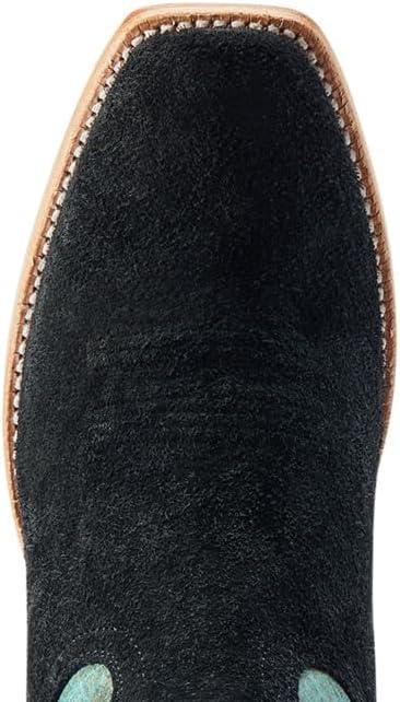 imageARIAT mens Futurity Showman Western BootBlack RoughoutRoaring Turquoise